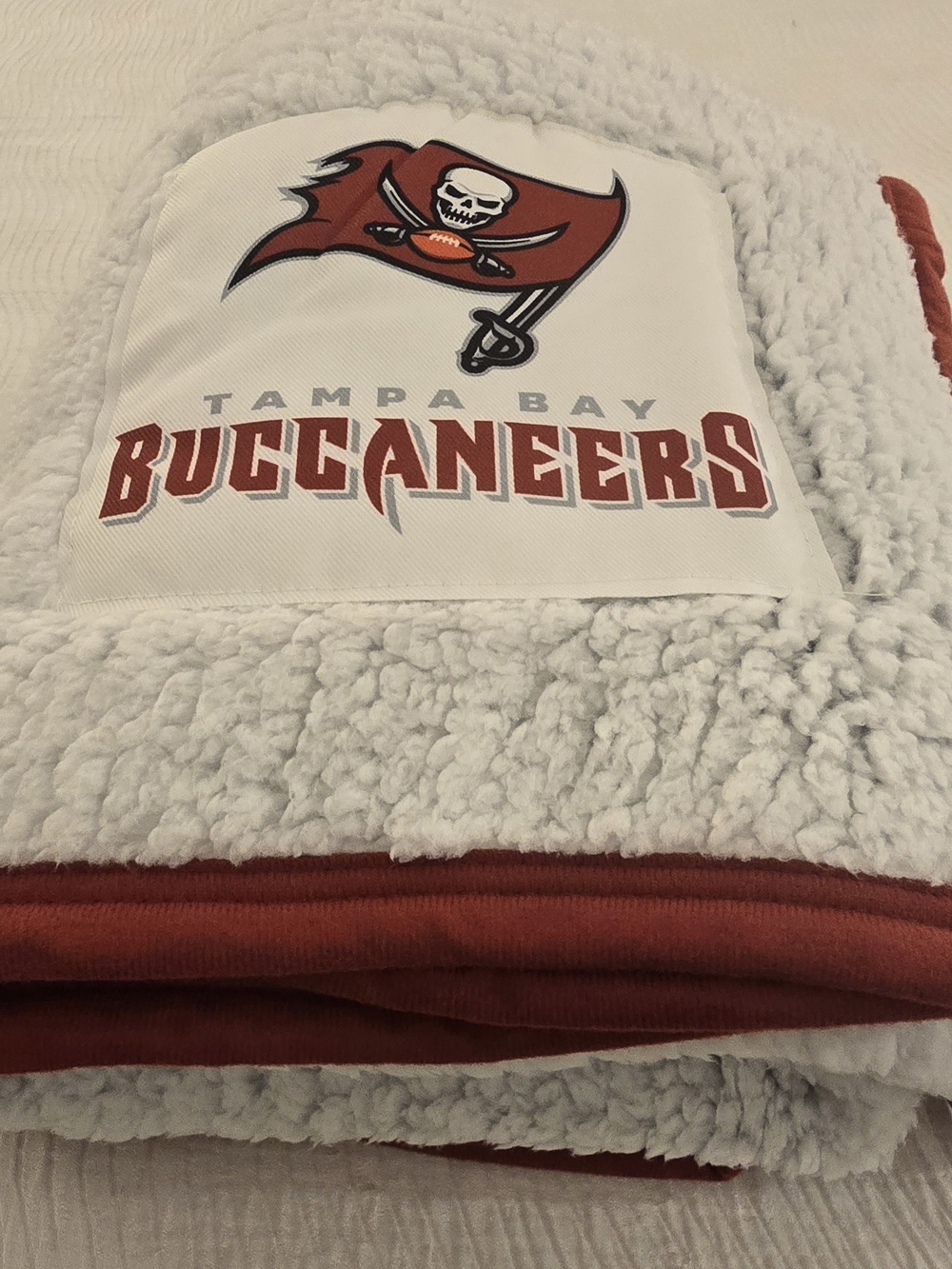 Tampa Bay Buccaneers NFL Northwest Sherpa Fleece Throw Blanket 50 x 60
